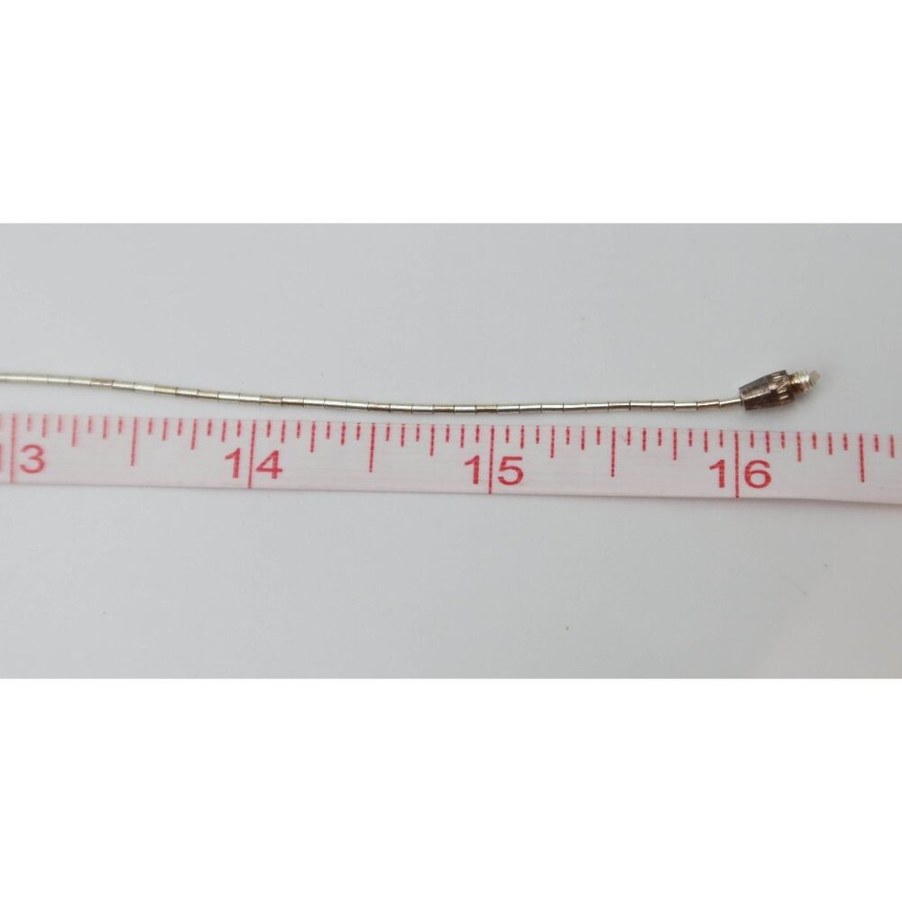 Vintage Sterling Silver Opal Teardrop Pendant Necklace WHEELER MANUFACTURING Co - Picture 8 of 10